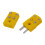 40X Yellow Plastic Shell K Type Thermocouple Plug Socket Connector Set 2
