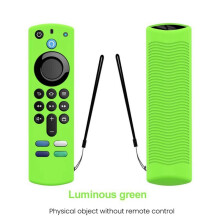 3X Silikonowy Pokrowiec na Pilota do Fire TV Stick 4K 3Rd Gen 3Rd Generation Anti-Slip Remote Protector Case (Zielony)