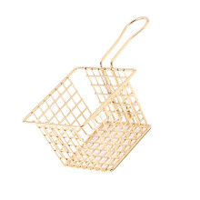 Eisen-Frittierkorb mit Griff – Gold, 150 g, für Gastronomie und Haushalt