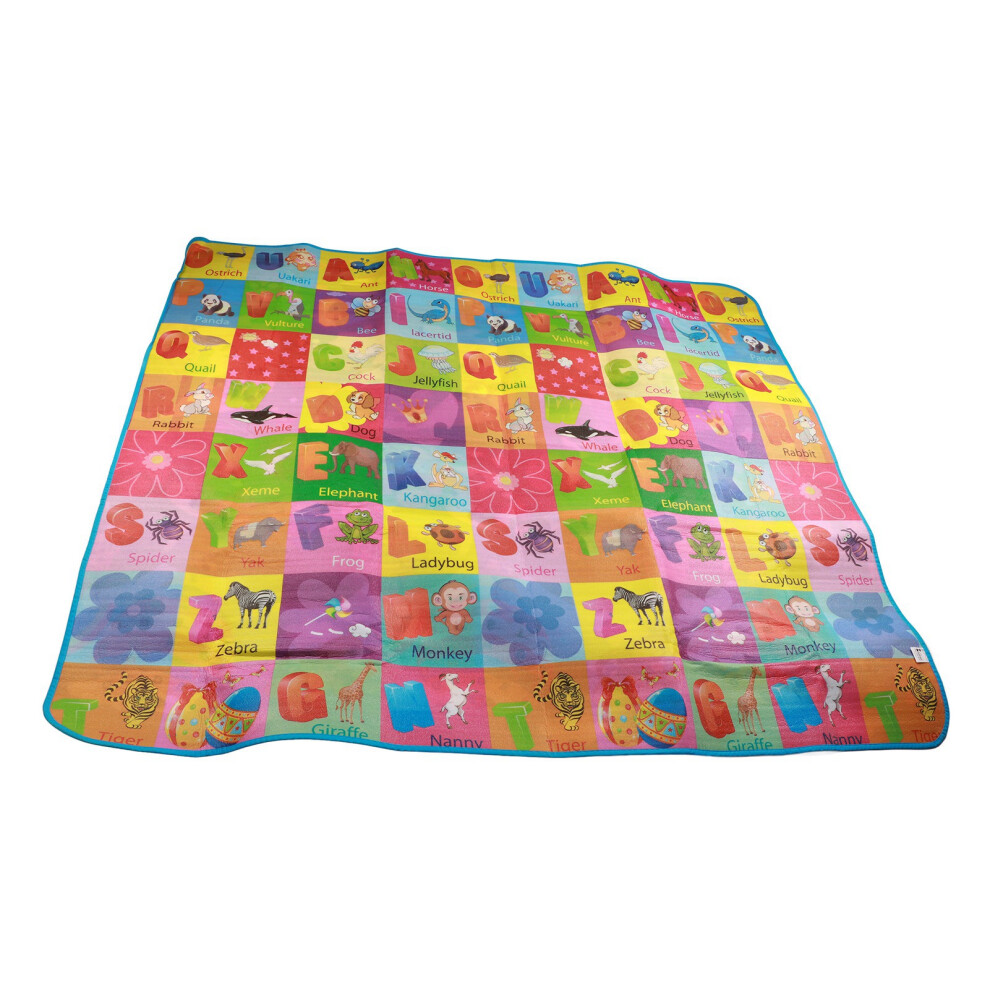 Reversible Baby Crawling Mat 2m x 1.8m Farm Pattern Waterproof Foldable