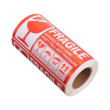 Fragile Labels Roll with Handle with Care Stickers, FadeResistant Adhesive for Boxes
