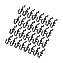 50Pcs Plastic Pegboard Hooks for Garage Tools, Heavy Duty Storage with Easy Installation