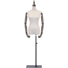 Adjustable Dressmaker Mannequin with Arms for Sewing and Wedding Dresses, Stable Display Stand