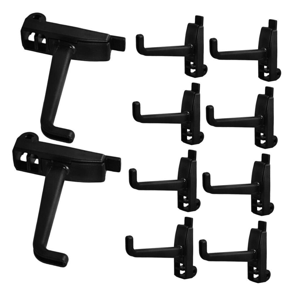 10Pcs Heavy Duty Plastic Pegboard Hooks For Garage Organization With Secure Antislip Hold 9053599601173