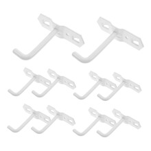 10Pcs Heavy Duty Pegboard Hooks for Garage and Retail Display, Metal Square Hole Wall Hooks