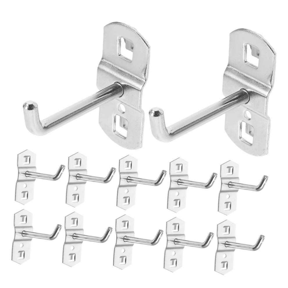 12Pcs Heavy Duty Metal Pegboard Hooks For Garage Storage And Tool Organization 9174973235187