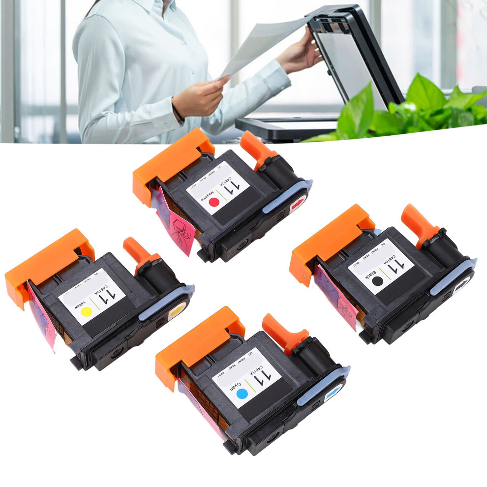 4Er Druckkopf-Set Ersatz Für Hp Designjet 100/110/111/500/510/800/813/850 Magenta/Black/Cyan 6941389649708
