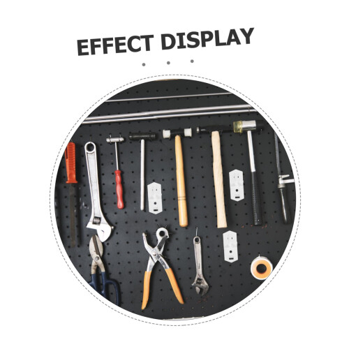 10Pcs Heavy Duty Pegboard Hooks Wall Display Brackets for Retail and Home Tool Organization 2