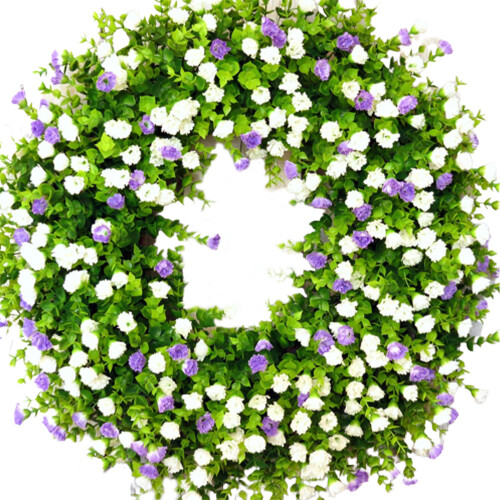 PVC Eucalyptus Wreath45cm Multicolour