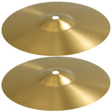 2Piece 10 Inch Brass Drum Cymbals with Warm FullBodied Tone for Jazz and Rock