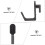 20 Pack Plastic J Shape Pegboard Hooks for Garage, Kitchen, and Workshop Tool Organization 4