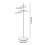 White TwoTier Belt Organizer with 31 Hooks, Steel Vertical Accessory Display Stand 5