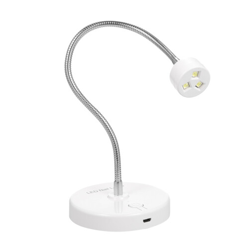 Mini UV/LED Nail Lamp, 1000mAh, 360 Adjustable, White