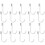 20PCS White Aluminum J Hooks for Wire Racks, Heavy Duty RustResistant Kitchen and Grid Wall Use 1