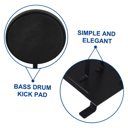 Double Bass Drum Practice Pad Silent Heavy‑Duty Training Pad for Precision Foot Control 2