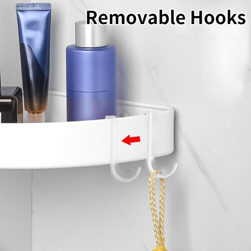 20PCS White Aluminum J Hooks for Wire Racks, Heavy Duty RustResistant Kitchen and Grid Wall Use 2