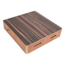 Ebony Wood Cajon Drum with Clear Stable Sound, Compact Lightweight Design for Travel and Stage