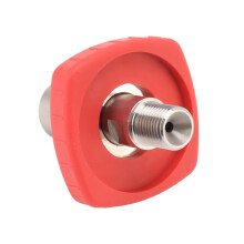 Red Stainless Steel CO2 Tank Connector G5/8 to 1/4 Bspp Replacement