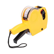 MX5500 Tag Gun 8Digit Printing Easy Dial for Clothing Toys Luggage Carpets Yellow