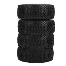 Set da 4 pneumatici bianchi per auto RC da 1/8 — Adesione stabile, rinforzati, universali
