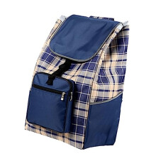 Shopping Cart Replacement Bag 47L Waterproof Oxford Foldable Trolley Bag with Side and Front Pockets