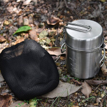 Portable Stainless Steel Camping Pot Set