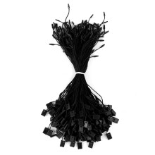 2000PCS Black Hang Tag Fastener Strings Snap Lock Pin Loop for Easy Tag Attachment and Writable Labels