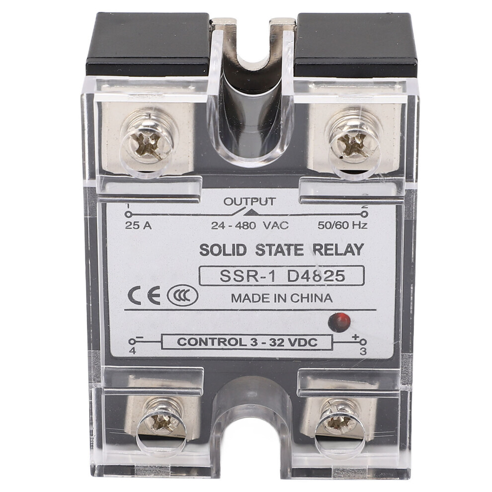 25A Dc To Ac Ssr Relay 24-480Vac Anti Vibration Flameproof 4901389654982