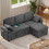 Sofa Bed, L-Shaped Sleeper Sofa Couch 3