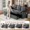 Sofa Bed, L-Shaped Sleeper Sofa Couch 8