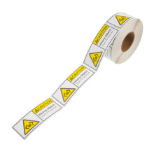 Heavy Package Warning Labels Roll with Secure Adhesive for Team Lift and Heavy Object