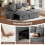 Sofa Bed, L-Shaped Sleeper Sofa Couch 9