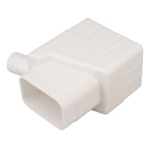 Kit deviatoio per grondaie resistente ai raggi UV per giardino e prato, bianco, ABS, 612g