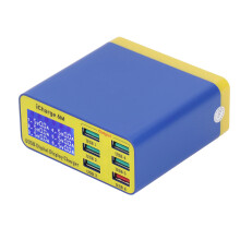 Caricatore rapido digitale a 6 porte da 40W USB QC3.0 con spina EU