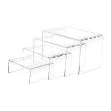 Acrylic Display Stand Clear MultiTier Riser Shelf for Jewelry Purse Showcase