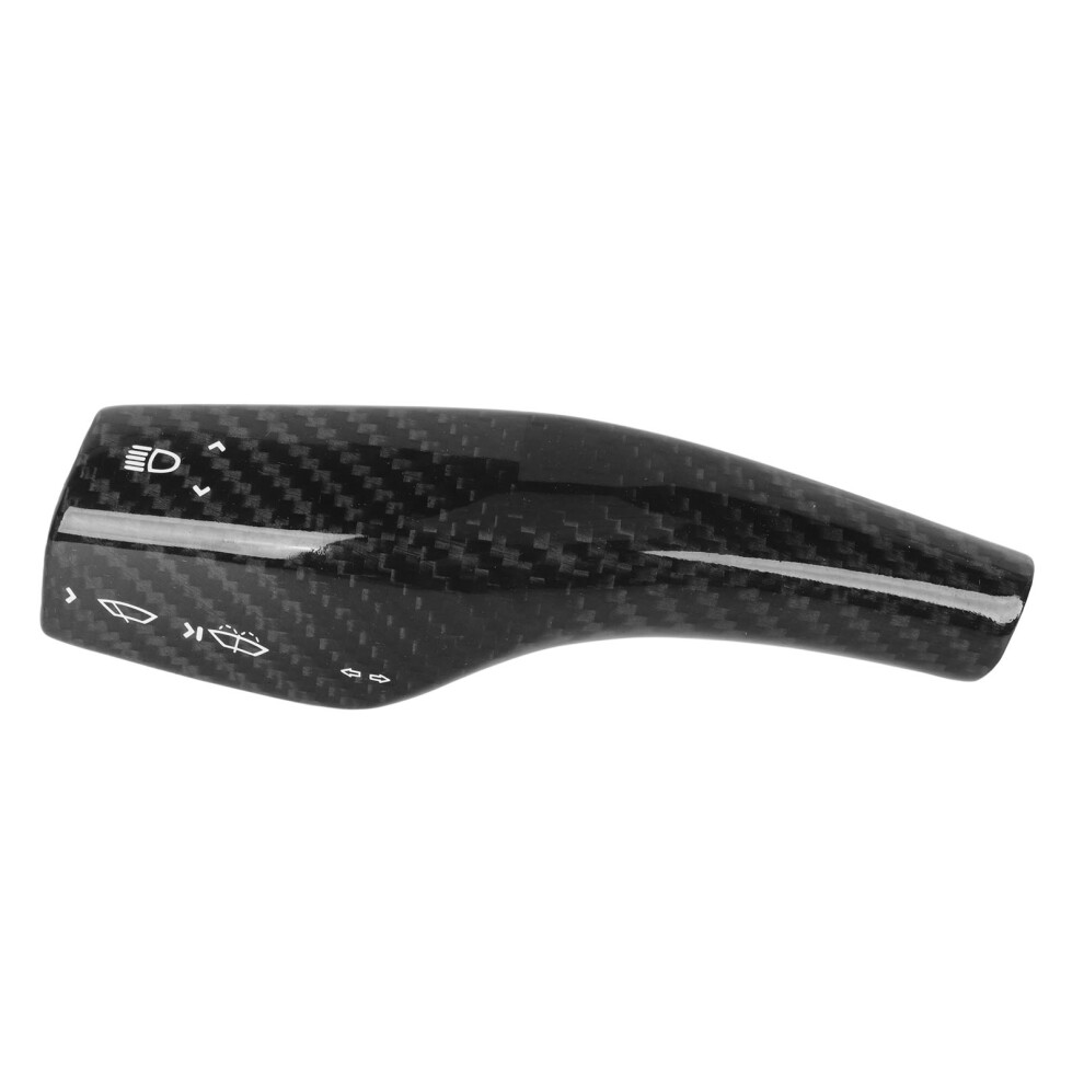 Carbon Fiber Steering Lever Cover For Tesla Model 3 Y 2016-2023 Glossy Black 9341389656220