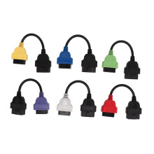 6 Pcs MultiECUScan OBD2 Adapter Cables for Fiat Chrysler Dodge Lancia