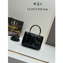 Dolce & Gabbana Mini Bag | Italian Leather Flap Shoulder Bag with Box