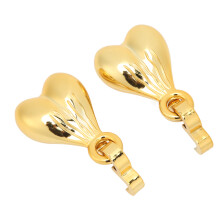 2 Stück Nuss-Schnallens Clips ABS-Bälle Lustiges Schuhzubehör Gold für Weihnachtsgeschenk