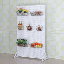 Metal Pegboard Organizer with Hooks, Freestanding Tool Storage 120x60cm, 150kg Load Capacity