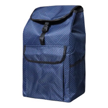 Shopping Trolley Bag Waterproof Oxford Cloth 45L Large Capacity with Pockets Blue Replacement