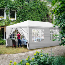 10'x20' Gazebo Marquee 6 Sidewalls Beach Party Wedding Camping Tent Canopy