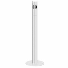 Outdoor Standing Ashtray Stainless Steel Removable Butt Holder Weatherproof for Public Areas Silver