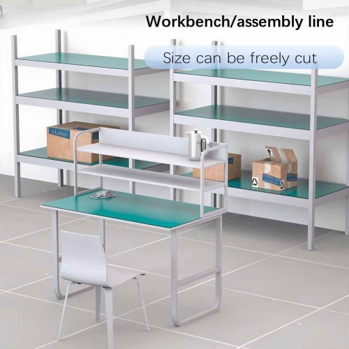 Large Green ESD Workbench Mat 0.4x10m Anti Static Heat Resistant for Electronics 1