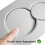 (Silver) For Geberit Sigma 01 Dual Push Button Flush Plate Actuator Wc Concealed Cistern 3