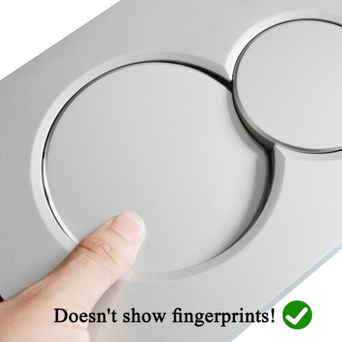 (Silver) For Geberit Sigma 01 Dual Push Button Flush Plate Actuator Wc Concealed Cistern 2