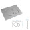 (Silver) For Geberit Sigma 01 Dual Push Button Flush Plate Actuator Wc Concealed Cistern 4
