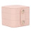 Pink PU Leather Jewelry Box with Multiple Layers 6