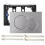 (Silver) For Geberit Sigma 01 Dual Push Button Flush Plate Actuator Wc Concealed Cistern 1