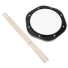 Drum Practice Pad with Metronome and Drumsticks, Low Noise Drum Practice Kit with Carry Pouch